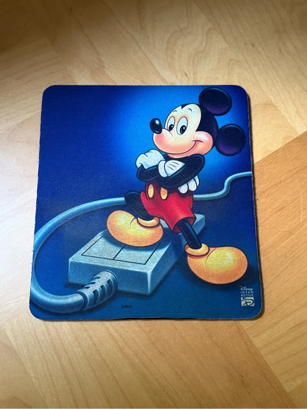 Vintage c1995 Mickey Mouse Disney Software 6x7.5" Computer Mouse Pad Nostalgia